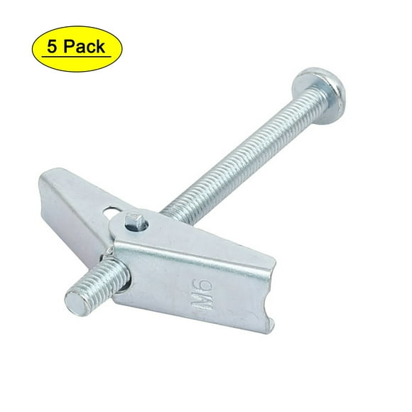 uxcell M4 x 75mm Male Thread Spring Loaded Hollow Wall Round Head Toggle Bolt 10pcs uxcell M4 x 75mm Male Thread Spring Loaded Hollow Wall Round Head Toggle Bolt 10pcs